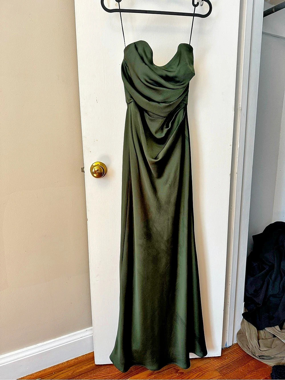 Park & Fifth Draped Maxi Dress in Green Size XS - Blair